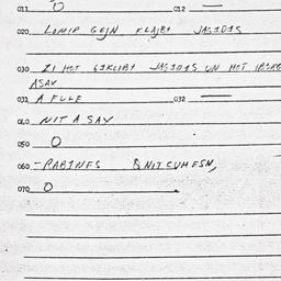 Eastern questionnaire, answ...