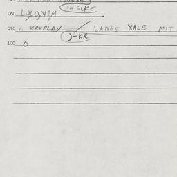 Eastern questionnaire, answ...