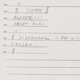 Eastern questionnaire, answ...