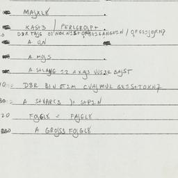 Western questionnaire, answ...