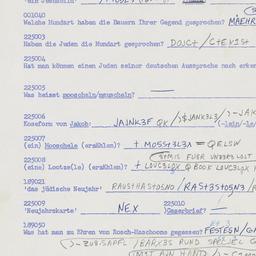 Western questionnaire, answ...