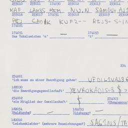 Eastern questionnaire, answ...