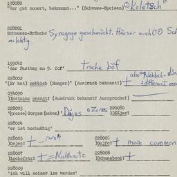 Western questionnaire, answ...