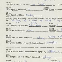 Western questionnaire, answ...