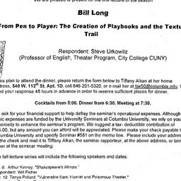Announcements, 2004-09-10. ...