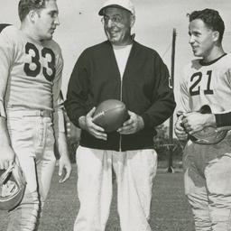 Coach Lou Little with Lou K...