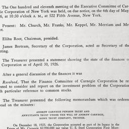Executive Committee Meeting