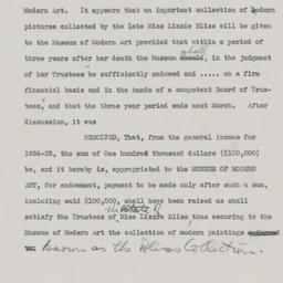 Board Meeting, 1/18/1934