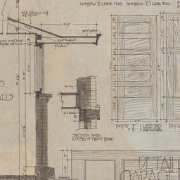 Working drawing #9: Wall se...