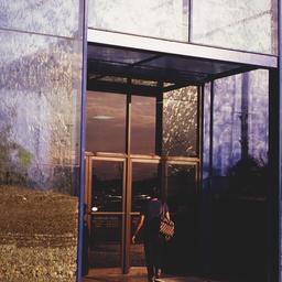 Exterior view, detail of en...