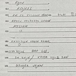 Eastern questionnaire, answ...