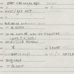 Eastern questionnaire, answ...