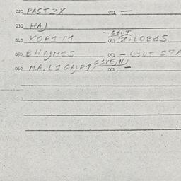 Eastern questionnaire, answ...