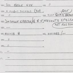 Eastern questionnaire, answ...