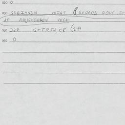 Eastern questionnaire, answ...