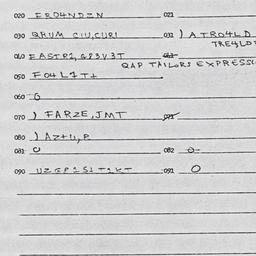 Eastern questionnaire, answ...