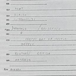 Eastern questionnaire, answ...