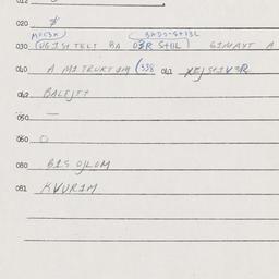 Eastern questionnaire, answ...