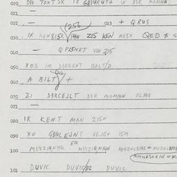 Eastern questionnaire, answ...