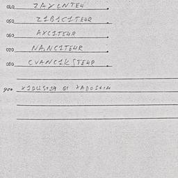 Eastern questionnaire, answ...