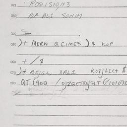 Eastern questionnaire, answ...
