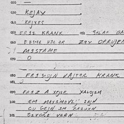 Eastern questionnaire, answ...