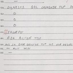 Eastern questionnaire, answ...