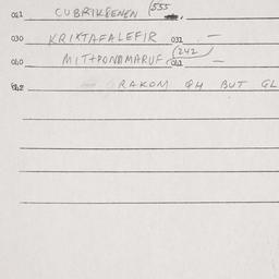 Eastern questionnaire, answ...