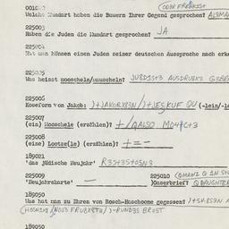 Western questionnaire, answ...