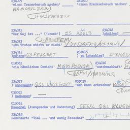 Western questionnaire, answ...