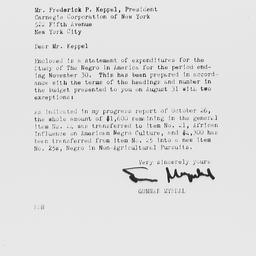 Letter from Gunnar Myrdal t...