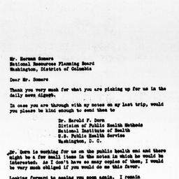 Letter from Richard Sterner...