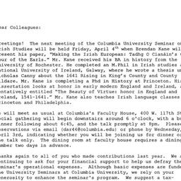 Announcements, 2003-04-04. ...
