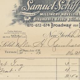 Samuel Schiff & Co. Bil...