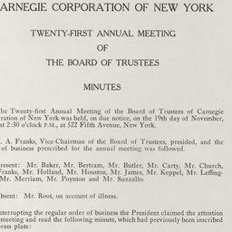 Board Meeting - 21st Annual