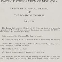 Board Meeting - 25th Annual...