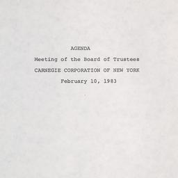 Meeting of the Board of Tru...