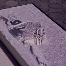 Model, garden pavilion, aer...