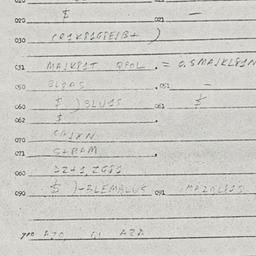 Eastern questionnaire, answ...
