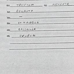 Eastern questionnaire, answ...