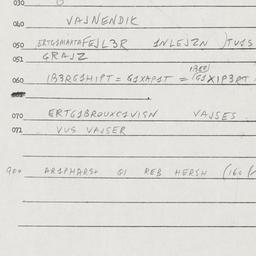 Eastern questionnaire, answ...