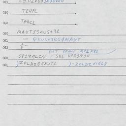 Eastern questionnaire, answ...