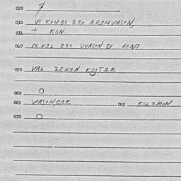 Eastern questionnaire, answ...