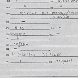 Eastern questionnaire, answ...