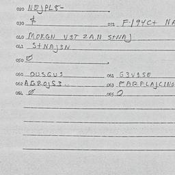 Eastern questionnaire, answ...