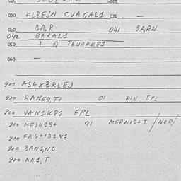 Eastern questionnaire, answ...