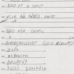 Eastern questionnaire, answ...