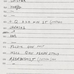Eastern questionnaire, answ...