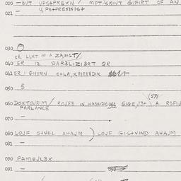 Eastern questionnaire, answ...