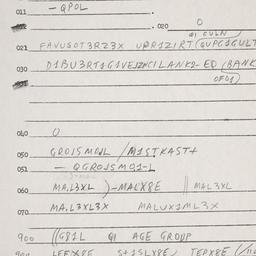 Eastern questionnaire, answ...